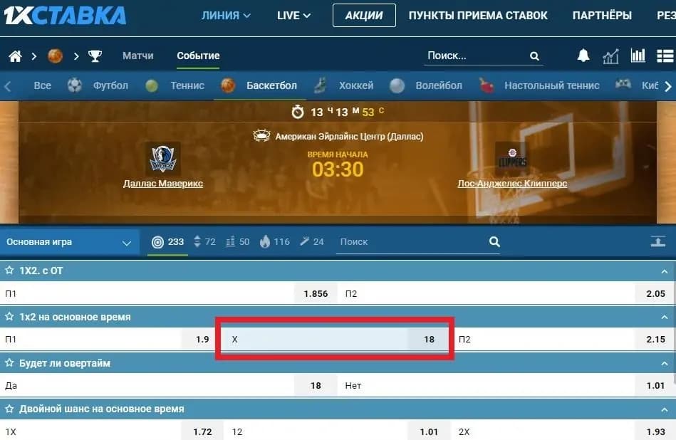 что такое от в футболе в ставках