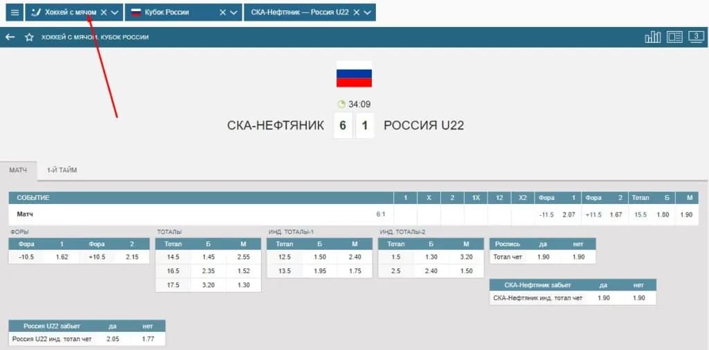 Где найти ставки на хоккей с мячом в Фонбет