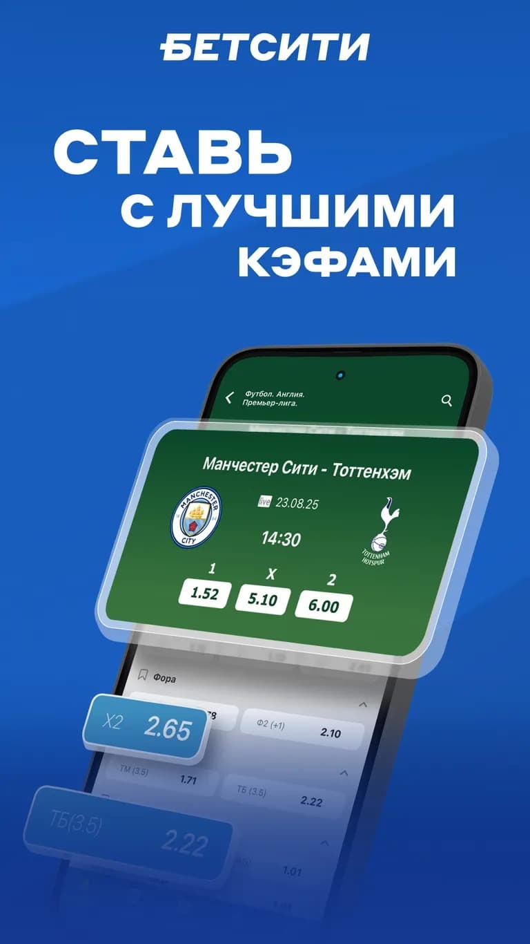 Ставь с лучшими коэффициентами в Бетсити