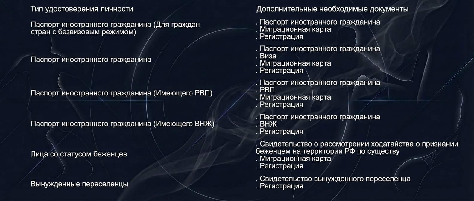 Необходимые документы