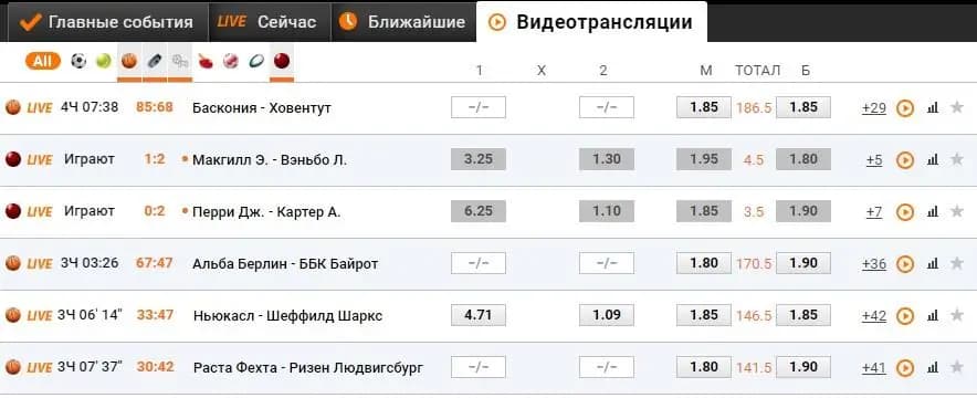 Видеотрансляции