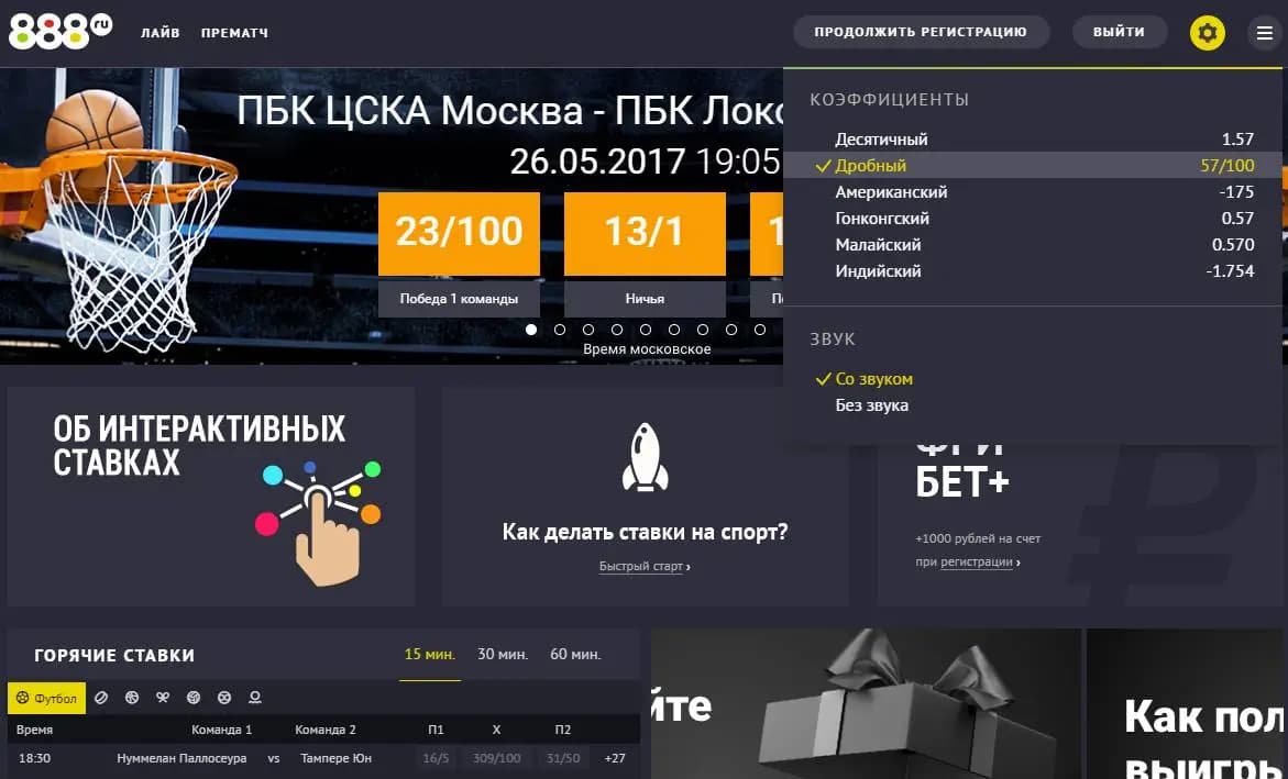 Дробные котировки