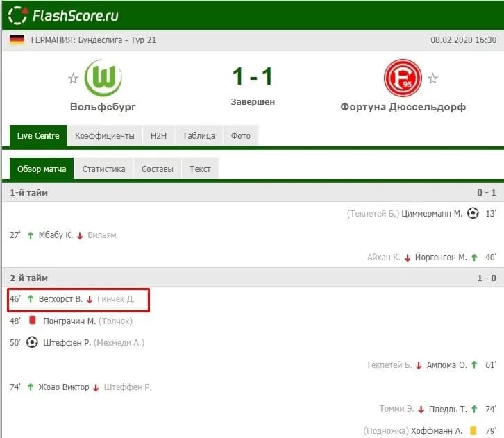 чемпионат Германии flashscore