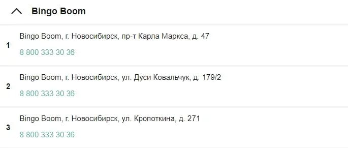 Адреса ППС в Новосибирске БетБум