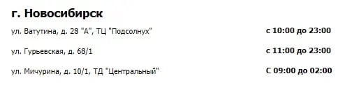 Адреса ППС в Новосибирске БетСити