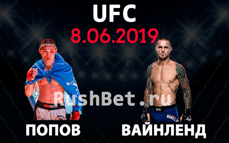 Прогноз на бой Григорий Попов - Эдди Вайнленд 8.06.19. UFC