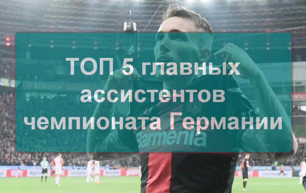 ТОП 5 игроков по голевым передачам в Бундеслиге