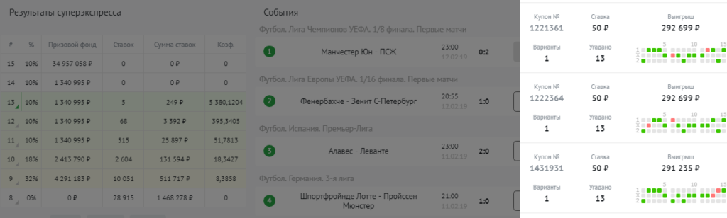 Суперэкспресс от Фонбет – самый популярный тотализатор 3