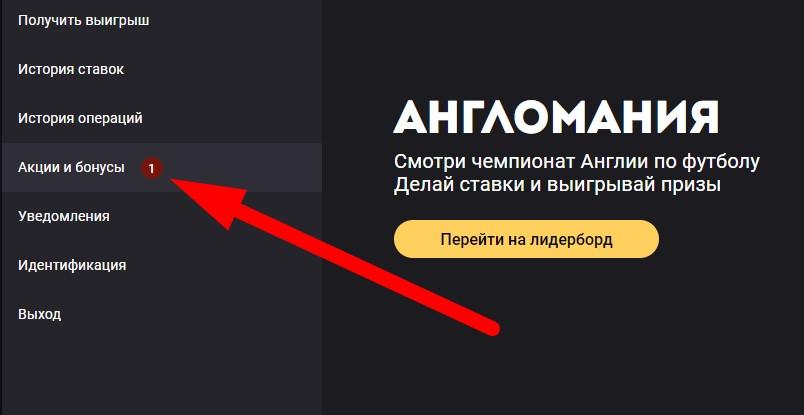 Как поставить бонус в БК Олимп