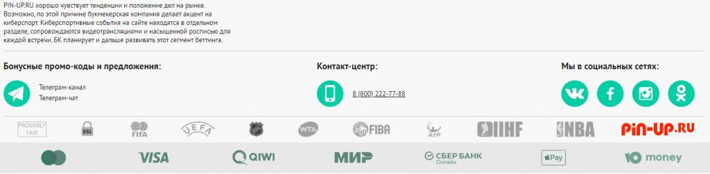 букмекер пин ап ру